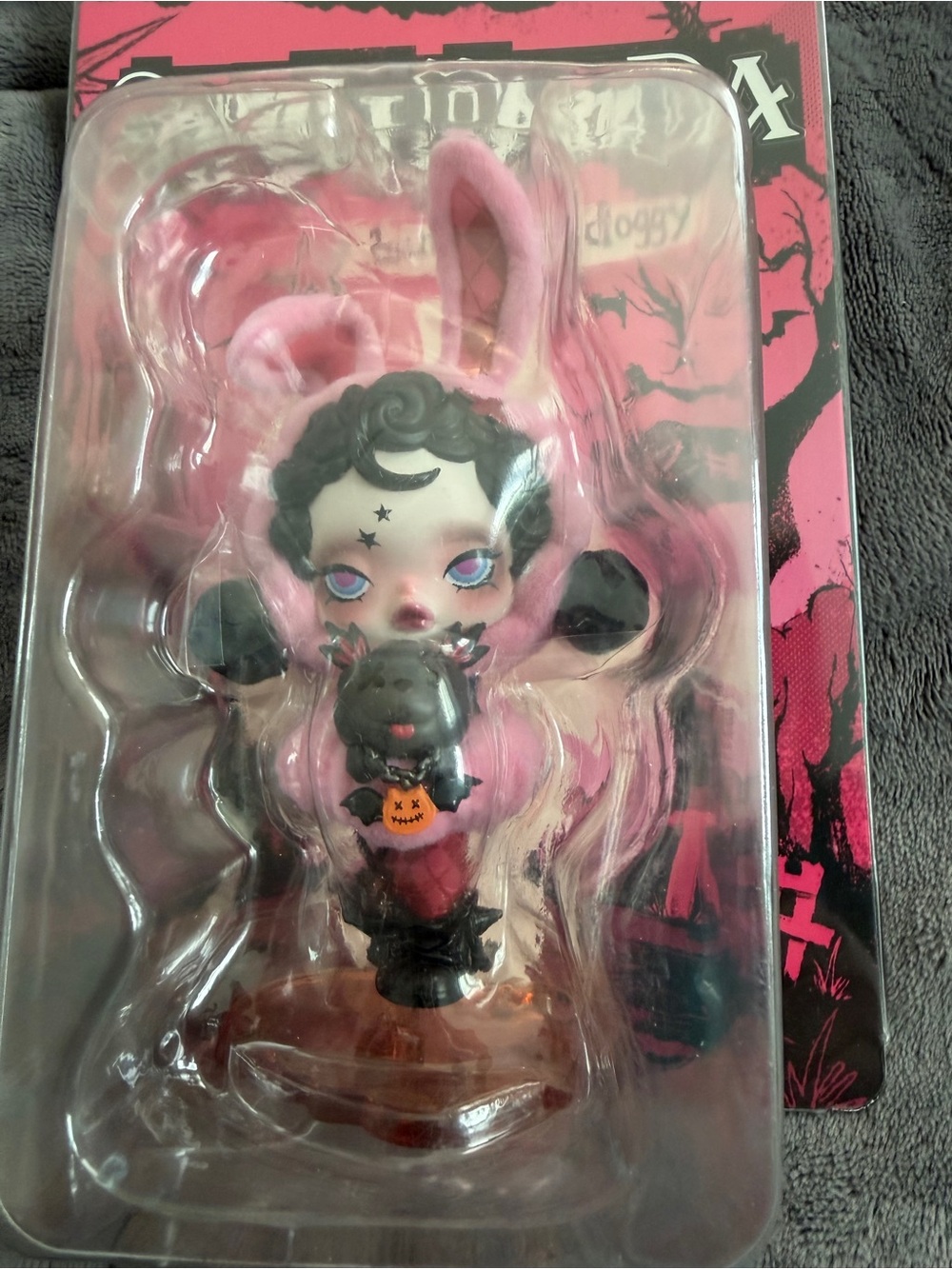 POP MART SKULLPANDA Pink Bunny or Doggy figure. Super cute!